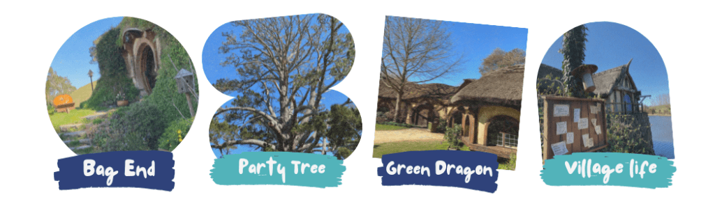 Hobbit and Lord of the Rings filming locations - books to movies - New Zealand. The Shire.