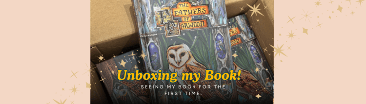 Unboxing my debut! A special moment for any new&nbsp;author